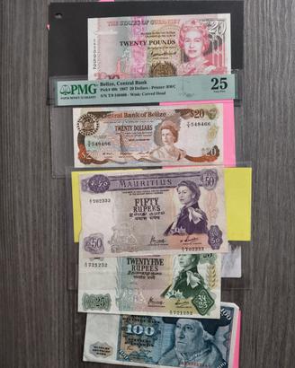 collezione di  banconote  mondiali 