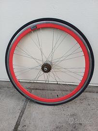 Ruota posteriore 28" bici fixed