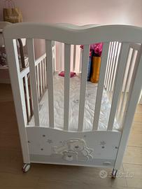 Foppapedretti Lettino Luna bimbo bianco/grigio con