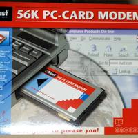 Modem PCMCIA Trust 56K Nuovo + altro in omaggio