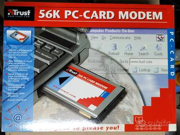 Modem PCMCIA Trust 56K Nuovo + altro in omaggio