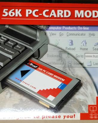 Modem PCMCIA Trust 56K Nuovo + altro in omaggio