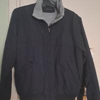 Giubbotto sportivo nero con zip uomo