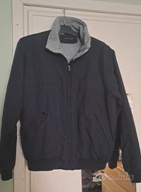 Giubbotto sportivo nero con zip uomo