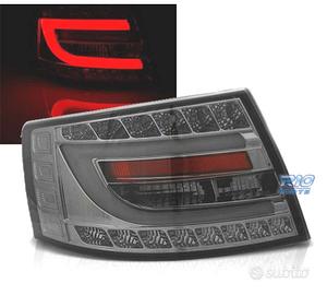 FANALI PER AUDI A6 C6 SEDAN 04-08 FUMÈ LED 7PIN