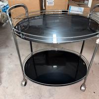 Tavolino bar con vetri neri