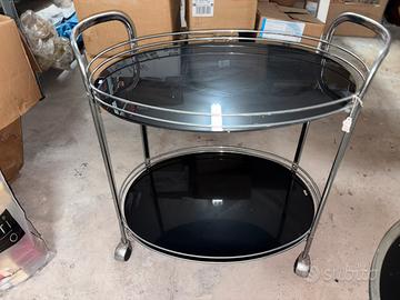 Tavolino bar con vetri neri