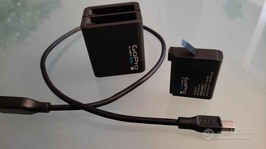 Caricabatterie doppio originale GoPro+1 batteria
