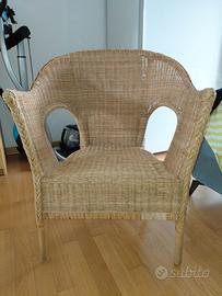 Poltrona in rattan IKEA