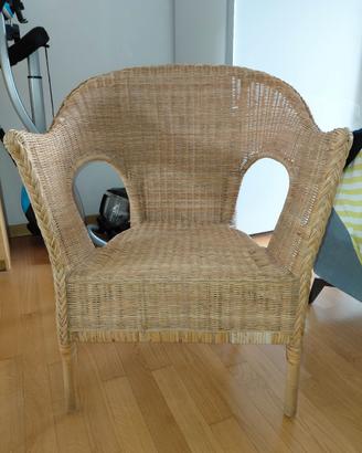 Poltrona in rattan IKEA