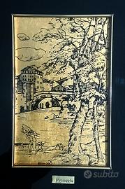 Roma sparita su foglio oro 22kt punzone. anni raro