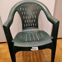 Sedia da giardino con braccioli