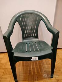Sedia da giardino con braccioli