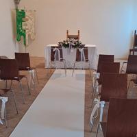 tappeto moquette bianco matrimonio