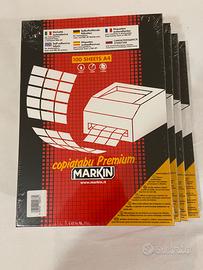 Fogli per stampa etichette.