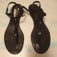 Sandali vernice nera