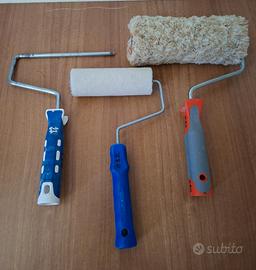 3 Rulli per pittura usati