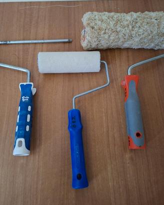 3 Rulli per pittura usati