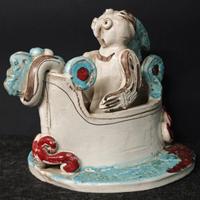 Scultura in ceramica- Firmata Ignazio Collina 1990