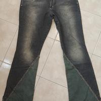 Jeans Lee Denim black and green trouser Vintage