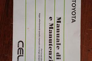 libretto uso e manutenzione Toyota Celica