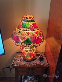 lampada in pelle di cammello 