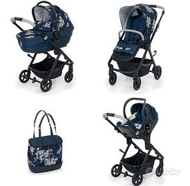Trio Foppapedretti Eureka blu a fiori