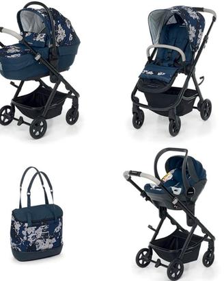 Trio Foppapedretti Eureka blu a fiori