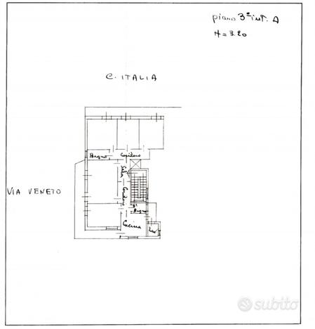 6 vani con box corso italia (a reddito)