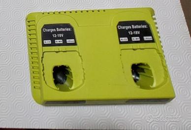 caricabatterie per ryobi 18v+