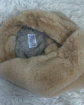 Soft beige Bellerose faux‑fur neck warmer