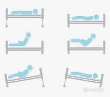 Letto degenza elettrico a tre snodi