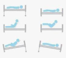 Letto degenza elettrico a tre snodi