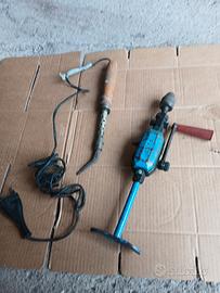trapano manuale vintage in metallo 