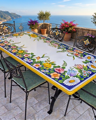 TAVOLO IN PIETRA LAVICA MIS. 200X100 CM. IN ITALIA