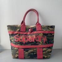 SUPERDRY borsa mare camouflage mimetica