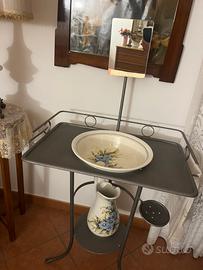 Toilette antica lavamano ferro battuto primi 900