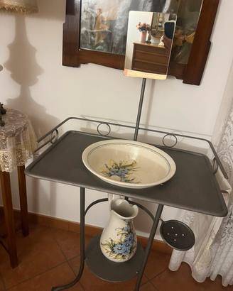 Toilette antica lavamano ferro battuto primi 900