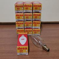 STOCK 13 PZ. LAMPADA OLIVA CHIARA E14 260V 60W