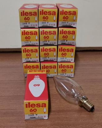 STOCK 13 PZ. LAMPADA OLIVA CHIARA E14 260V 60W