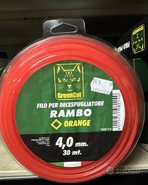 8PZ Filo QUADR arancione per decespugliatore