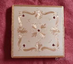 Elegante portacipria Vintage francese