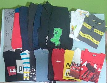 Lotto di abbigliamento estivo per bambino 10/11 an