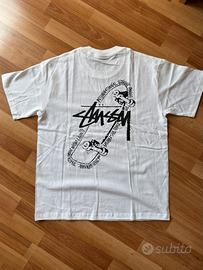 Stüssy Skateboard T-Shirt Maglietta Bianca