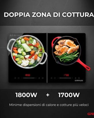 Fornello a induzione doppio G3 Ferrari
