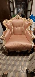 Poltrona vintage stile barocco