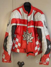 Giubbotto in pelle uomo per moto