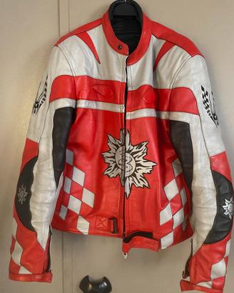Giubbotto in pelle uomo per moto