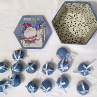 14 Palline di Natale con scatola