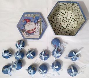 14 Palline di Natale con scatola
